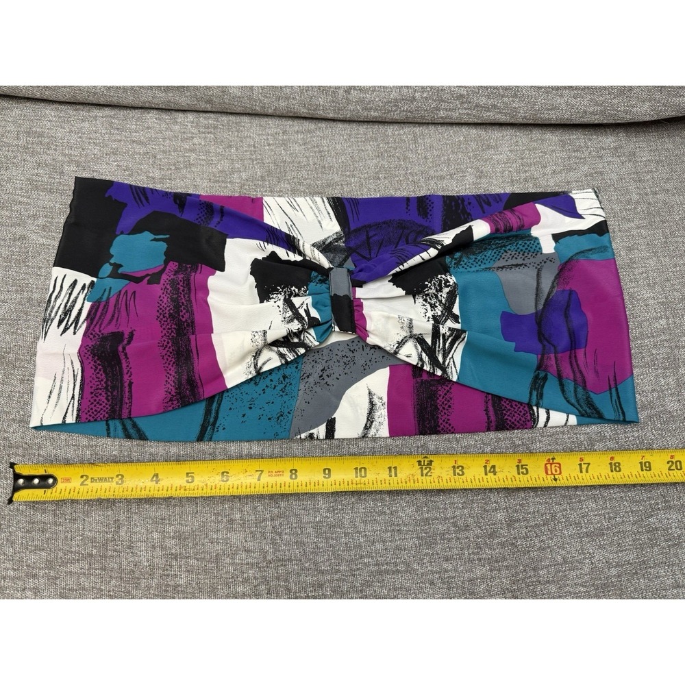 Vintage Cloth Fashion Belt 1980s 1990s Multicolored